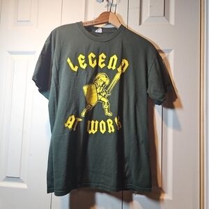Green 'Legend at Work' Graphic T-Shirt